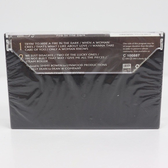 Billy Dean Fire In The Dark Vintage Sealed Cassette - Picture 2 of 7